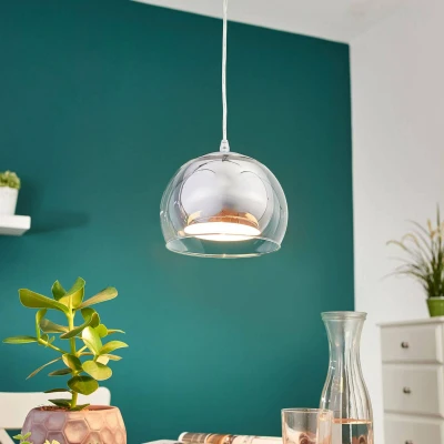 Abbildung von Eglo 94592 Hängeleuchte ROCAMAR chrom, E27 max.1X40W H:110cm Ø19cm dimmbar