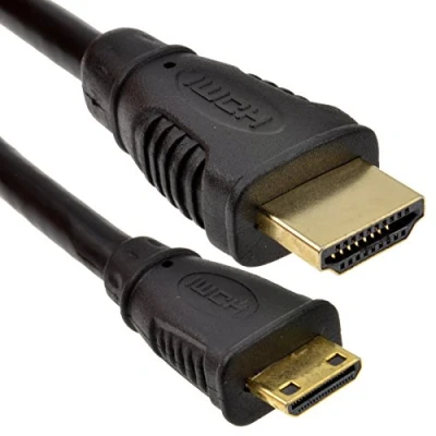 Abbildung von Mini HDMI Stecker C Männlich Zum Kabel Anschlusskabel Vergoldeten 1 m [1 Meter/1m]