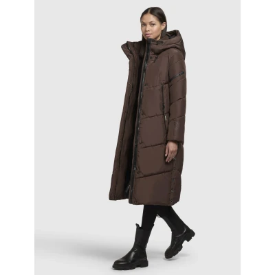 Abbildung von khujo Sonje Wintermantel, Damen, Größe: Small, Dunkelbraun