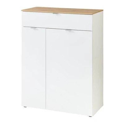 Abbildung von möbelando Schuhschrank &gt;Bari&lt; in Weiß matt, MDF, Spannplatte 78x103x38cm (BxHxT)