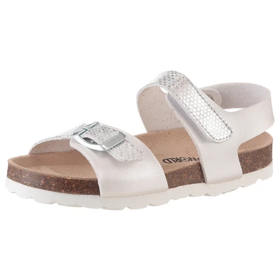 Abbildung von KIDSWORLD Riemchensandale Sommerschuh, Klettschuh, Urlaubschuh, Strandschuh in Metallic Optik