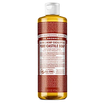 Abbildung von Dr. Bronner ́s 18IN1 Liquid SOAP Eucalyptus Duschgel, Größe: 475 ml,