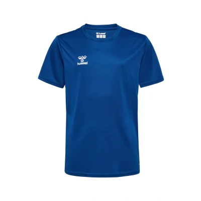 Abbildung von Hummel Essential SS Tshirt basic für Kinder, Größe: 128, True blue