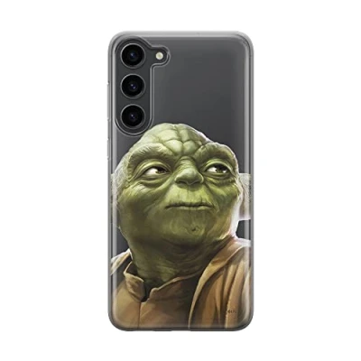 Abbildung von ERT Group Handyhülle für Samsung S23 Original und offiziell Lizenziertes Star Wars Muster Yoda 006 optimal an die Form des Handy angepasst, teilweise transparent