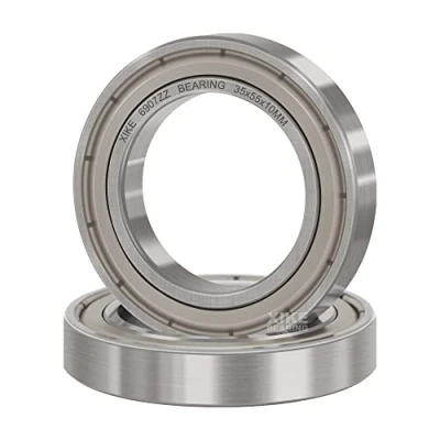 Abbildung von XiKe 2 Stück 6907ZZ Kugellager 35x55x10mm Vorgeschmiert und Metall Doppeldichtung, 6907 2Z Rillenkugellager aus Chromstahl.