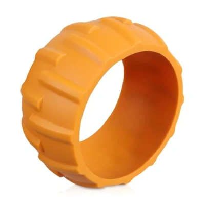 Abbildung von Radschutz XL für Worx Landroid Frontrad mit robustes Profil Tuning, Kompatibel den Radmodellen M500, M500 plus, M700, M700 S300 Orange