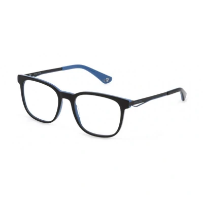 Abbildung von Police Unisex VK103 JUMP JR 1 0B32 Rahmen von BRILLEN Acetat Schwarz / Blau Quadratisch