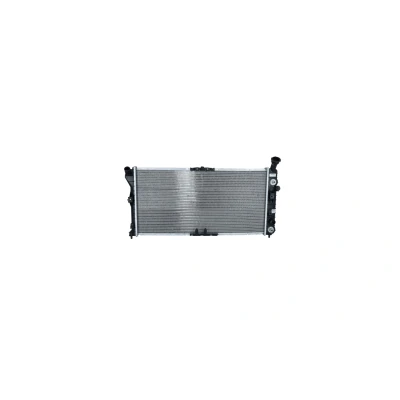 Abbildung von NRF 56004 Kühler, Motorkühlung Aluminium 774 376 23 mit Anbauteilen Kühlrippen gelötet