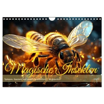 Abbildung von Magische Insekten (Wandkalender 2025 DIN A4 quer), CALVENDO Monatskalender