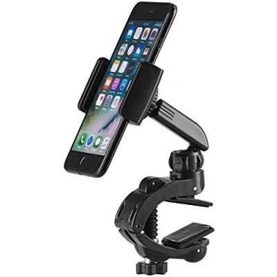 Abbildung von Callstel Handyhalterung: Kfz Smartphone Halterung mit Schraubklemme und Kugelgelenk (Handyhalterung Auto Klemmen, Handy Klemme, Handyhalter Fahrrad)