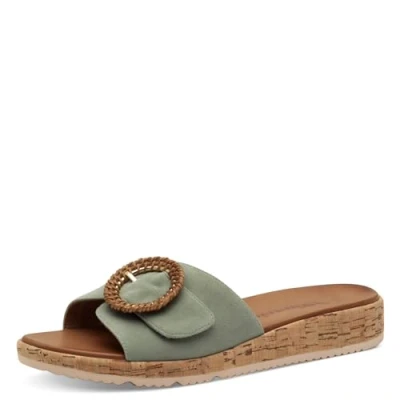 Abbildung von Tamaris Pantolette Damen Elegant grün,EU 39