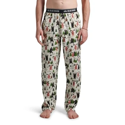 Abbildung von Little Blue House by Hatley Herren Pyjama Pants Pyjamaunterteil, May The Forest Be with You, XX Large