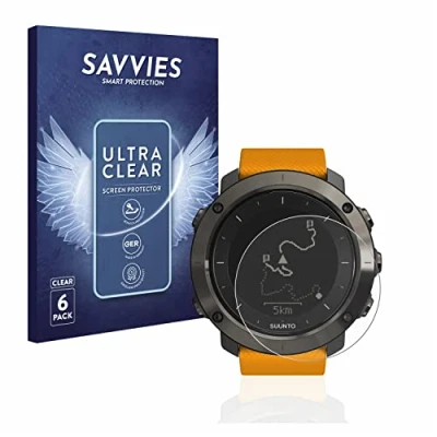 Abbildung von Savvies 6 Stück Schutzfolie für Suunto Traverse/Traverse Alpha Displayschutz Folie Ultra Transparent