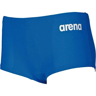 Abbildung von Arena Solid Squared Short Junior Schwimmhose Jungen, Farbe:blau, Größe:152