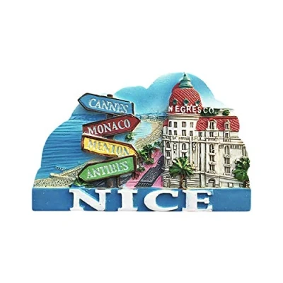 Abbildung von Nice France 3D Kühlschrankmagnet, Touristensouvenirs, Kunstharz, magnetische Aufkleber, Heim und Küchendekoration aus China