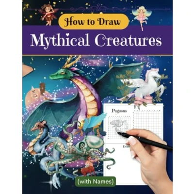 Abbildung von How to Draw Mythical Creatures with Names: From Dragons Mermaids, Master the art of drawing Fantasy and Magical let your imagination soar (How Anything Book Series)