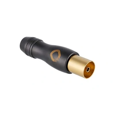 Abbildung von Oehlbach Transmission Shift F Antennenstecker IEC Koax (w) (Koaxial, Adapter, schraubbar) vergoldet für TV/Radio Anschluss 1 Stück