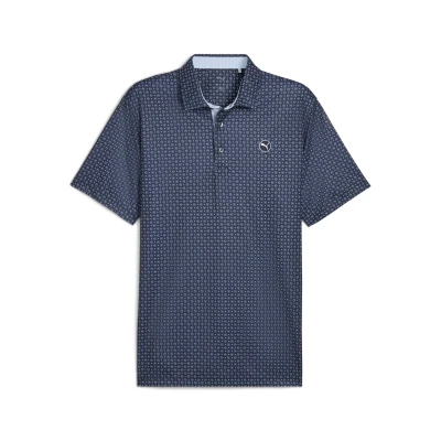 Abbildung von Puma PURE Circle CAT GOLF Poloshirt, Herren, Größe: Large, Deep navy/white glow