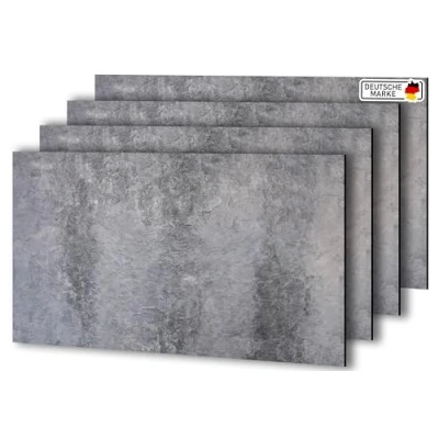 Abbildung von AS Country Stone Wandpaneele in Marmoroptik 60x120 cm 4 Stück PVC Wandverkleidung aus Kunststoffplatten für Küche, Bad &amp; mehr Küchenrückwand Platte Wandpaneel LightBeton