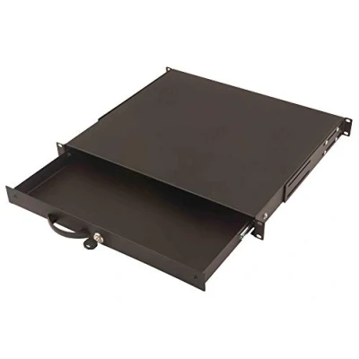 Abbildung von DIGITUS Professional 1HE Tastatureinschub, 19&quot; (485mm), abschließbar, Schwarz