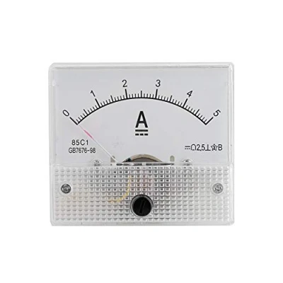 Abbildung von VBESTLIFE Strom Voltmeter Spannung 2.5 Genauigkeit Analog Panel(Teststrombereich: DC 0 5A)