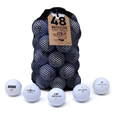 Abbildung von Second Chance Top Flite 48, Mix Grade A lakeballs Golf, Hochwertige Golf Balls, Golfbälle