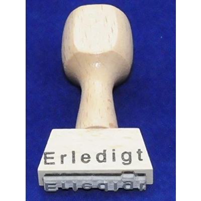 Abbildung von Textstempel &quot;ERLEDIGT&quot;