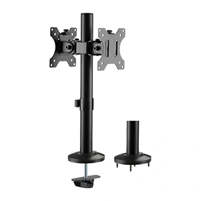 Abbildung von LogiLink BP0109 Monitorhalterung 2 Fach, 1732&quot;, Stahl, Curved Screens Schwarz
