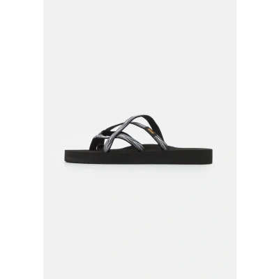 Abbildung von Teva Olowahu Trekkingsandale, Damen, Größe: 39, Palms black/white Schuhe