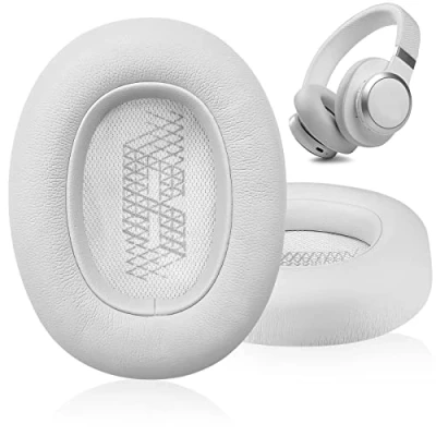 Abbildung von Ohrpolster Ersatz kompatibel mit JBL E65 E65BTNC / Duet NC LIVE650 BTNC LIVE660 Headset (Grau)