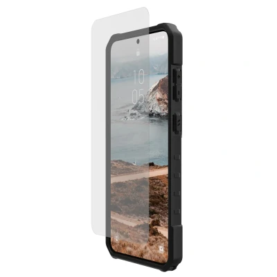 Abbildung von Samsung Galaxy S25 Plus Panzerglas UAG Shield Screenprotector Displayschutz aus gehärtetem Glas für das