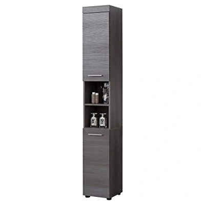 Abbildung von trendteam smart living Hochschrank Schrank Badezimmer Runner Aufbaumaß (BxHxT) 30 x 190 31 cm Farbe Sardegna Rauchsilber 158110121