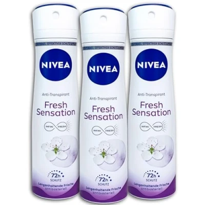 Abbildung von 3 er Pack Nivea Fresh Sensation Deo Spray Deodorant x 150 ml