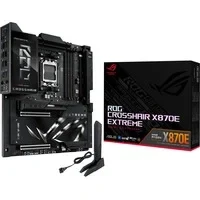 Abbildung von ASUS ROG Crosshair X870E Extreme, ATX Motherboard, 20 + 2 Stufen Stromversorgung, DDR5 Steckplatz, 3 PCIe 5.0, 4.0 M.2, USB Anschlüsse, LCD Display, Wi Fi 7, Ethernet, AI Overclocking,