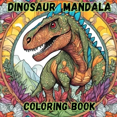 Abbildung von Dinosaur Mandala Coloring Book (Mandala for kids and adults)