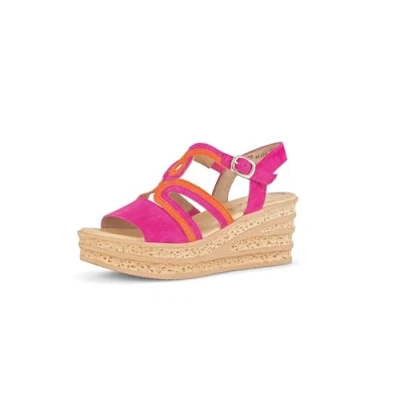 Abbildung von Gabor Plateausandalette Puder desert, Damen, Größe: 39, desert Schuhe