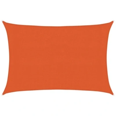 Abbildung von vidaXL Sonnensegel, UV Schutz Sonnenschutz für Terrasse Balkon Garten, Windschutz Wetterschutz Rechteckig, Sonnendach, 160g/m² Orange 3x5m HDPE