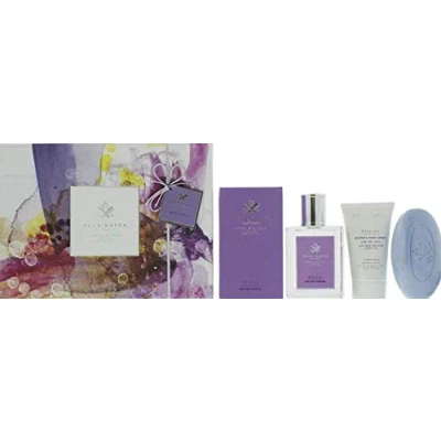 Abbildung von Acca Kappa Wisteria Glicine Eau de Parfum, Geschenkset, 100 ml, Seife, 150 g, Handcreme, 75 ml