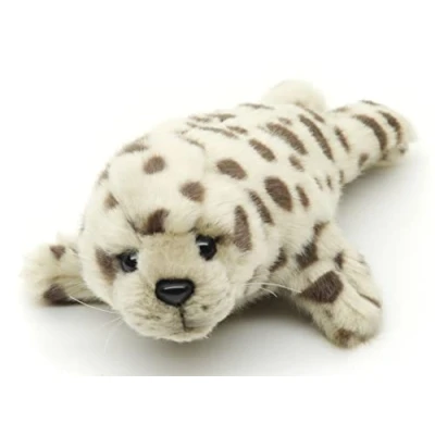 Abbildung von Uni Toys Kuscheltier Seehund grau gepunktet verschied. Größen Plüsch Robbe, Plüschtier, zu 100 % recyceltes Füllmaterial