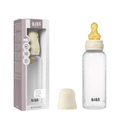 Abbildung von BIBS Babyflasche 270 ml. Sauger aus Naturkautschuk Babyflaschenset. Anti Kolik. BPA frei. Mittlerem Fluss. leicht und einfach zu reinigen. geeignet für Neugeborene ab 0 Jahren Ivory