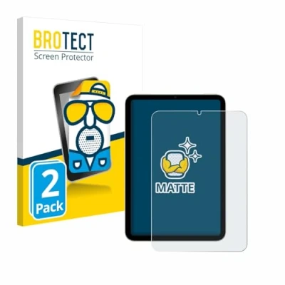 Abbildung von BROTECT Entspiegelungs Schutzfolie für Apple iPad Mini 7 WiFi Cellular 2024 (2 Stück) Matte Displayschutz Folie, Anti Reflex, Fingerprint