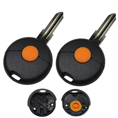 Abbildung von Repair Reparatur Satz Auto Schlüssel Austausch 2X Gehäuse Tastenfeld kompatibel für Smart ForTwo ForFour MC01 450