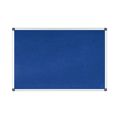 Abbildung von Bi Office Maya Filztafel, Aluminium Rahmen, 90x60cm, Blau