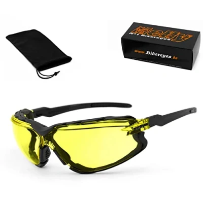 Abbildung von Helly No.1 Bikereyes Motorradbrille darkrider, Kontrastverstärkende XENOLIT® Qualitätsgläser