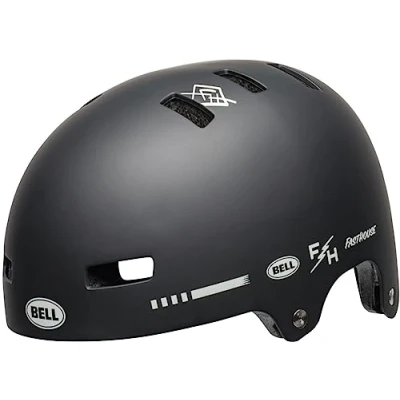 Abbildung von Bell Bike Unisex Erwachsene Local Helme, Matte Black/White Fasthouse 23, M