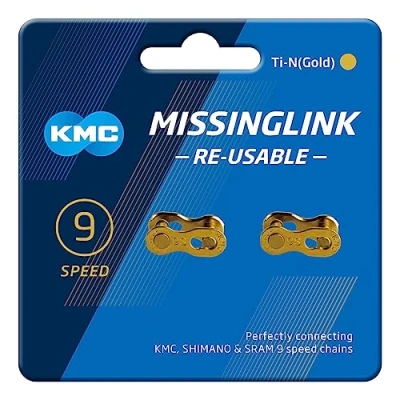 Abbildung von KMC Missinglink 9R Ti N Gold 2 Stück f. Ketten 6.6mm.9 fach C09GR0000
