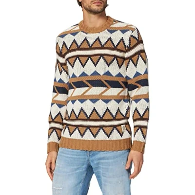 Abbildung von Blend Herren Ambitious Pullover, 181029/Toasted Coconut, XL