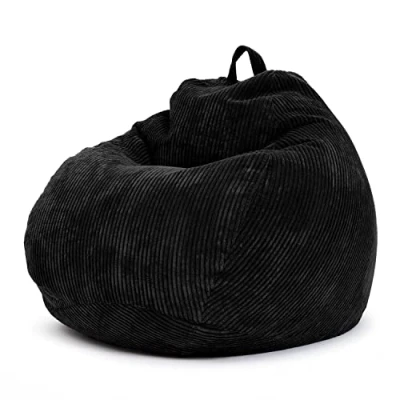 Abbildung von Green Bean Sitzsack Scoop Cord (Indoor 90x110cm EPS Perlen Füllung &amp; Cordstoff, Kuschelig Weich Waschbar Drinnen Bodenkissen Liegekissen Sitzkissen), Sitzhocker Relax Sessel Kinder Erwachsene Stoff