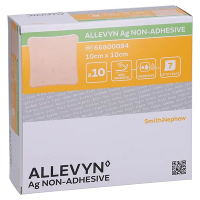 Abbildung von Allevyn Ag non Adhesive 10x10 cm Wundver 10 St