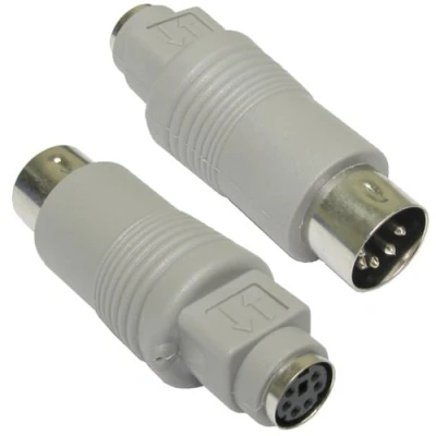 Abbildung von 6 Polig Mini DIN Weiblich Buchse Zum 5 Männlich Tastatur Stecker Adapter